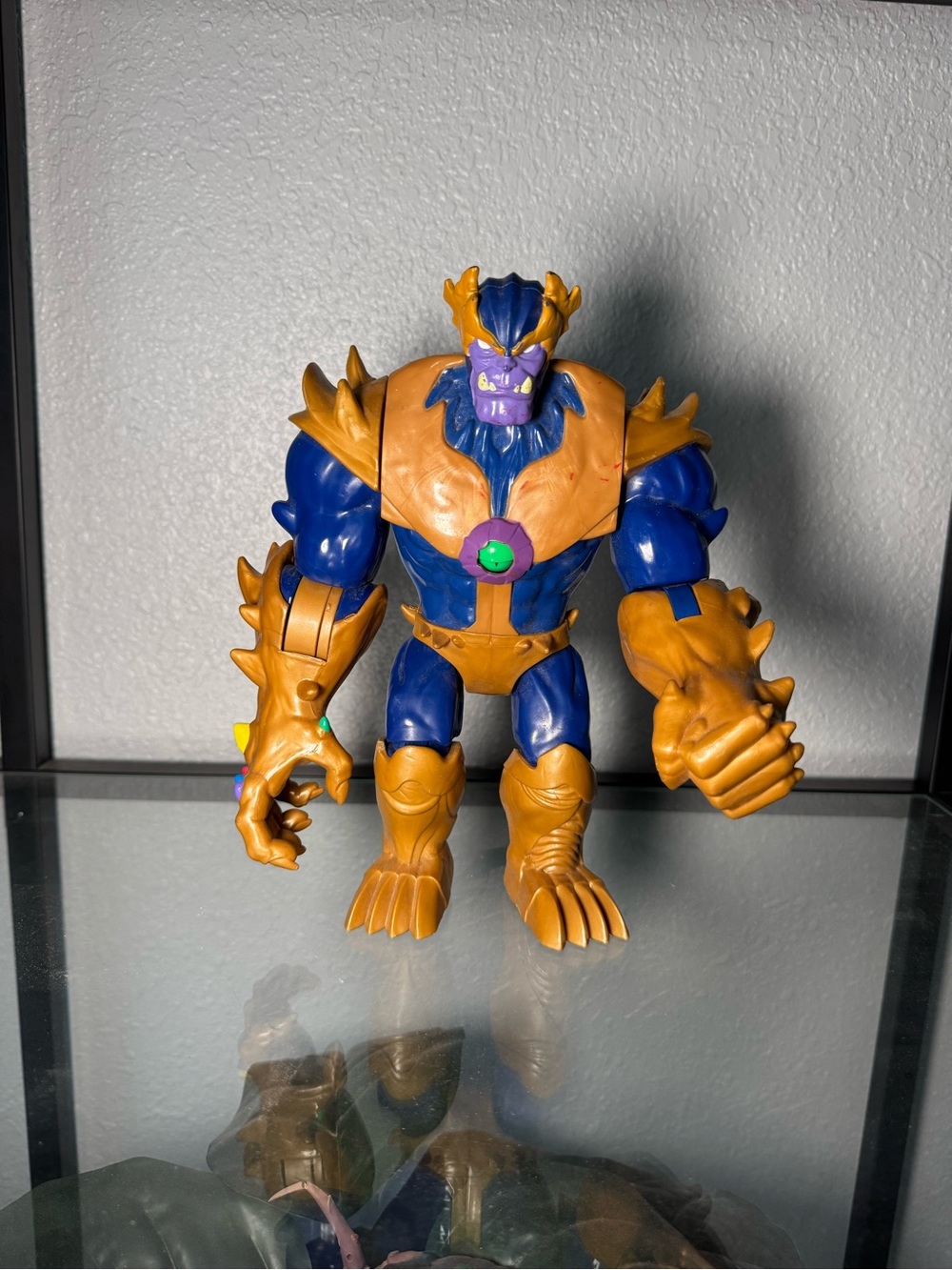 Blue & Gold Superhero Action Figure for Kids